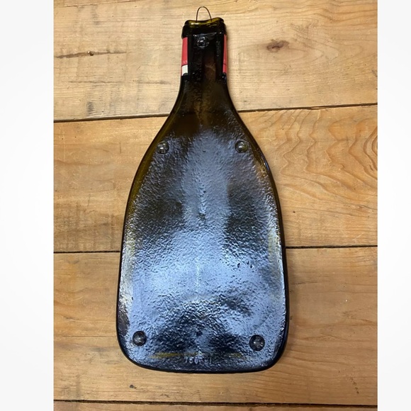 Michael David Petite Petit Melted Wine Bottle Cheese Serving Tray wall decor art - Picture 6 of 10